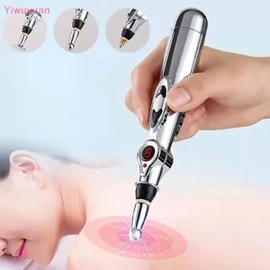 < Yiwuyuan > Bút Massage Điểm Châm Cứu Điện Giảm Đau Laser Điện Tử Kinh Tuyến Bút Năng Lượng Cơ Thể Lưng Cổ Chân Máy Mát Xa Mới