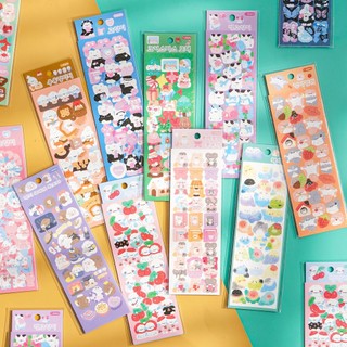 MEOWU Set 8 Sticker Phong Cách Dễ Thương Trang Trí Đồ Dùng Học Tập Vật Dụng Cá Nhân