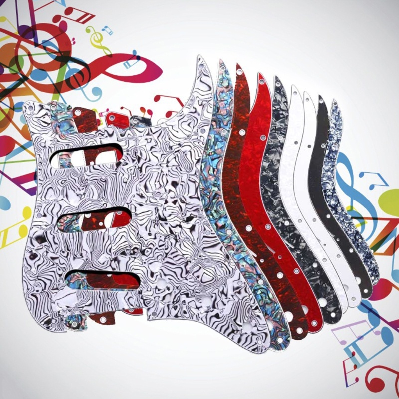 Mya 1Pc S + S + S 11 Lỗ Đàn Guitar Trái Pickguard Scratch Plate cho Mỹ Sản Xuất Tiêu Chuẩn Tiêu Chuẩn Phong Cách Hiện Đại 3Ply