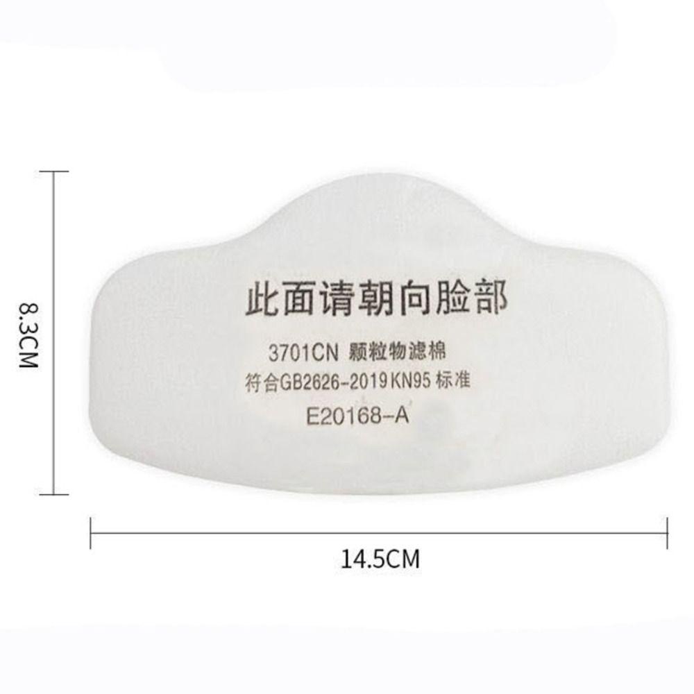 SLICELLIFE 10 / 20 / 50 CÁI Bộ lọc chống bụi Cotton, Phụ kiện phòng độc màu trắng Miếng đệm chống bụi, Đồ dùng công nghiệp chống mùi Miếng đệm bông bụi bông cho 5N11CN 3701CN