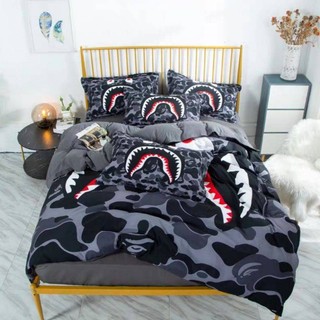 SQ2 Naruto Bape 3in1 Bộ Chăn Ga Gối Chăn Ga Gối Phòng Ngủ Có Thể Giặt Thoải Mái Nhà Phù Hợp Với QS2
