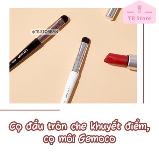Cọ Gecomo cao cấp đầu tròn có nắp hai màu dùng che khuyết điểm, trang điểm môi