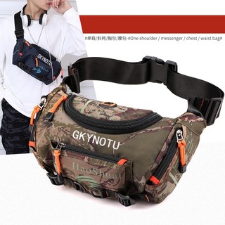 GKYNOTU Đa Năng Thể Thao Ngoài Trời Nam Một Vai Túi Đeo Ngang Chống Thấm Nước Ngực Túi Đi Leo Núi Dung Tích Lớn Túi Thắt Lưng