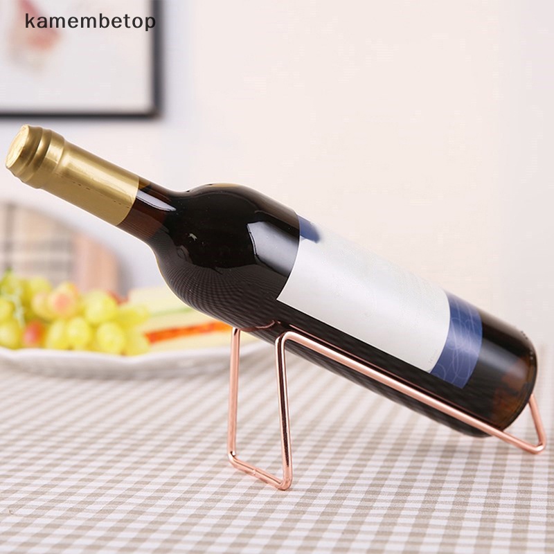 Giá Đỡ Chai Rượu Vang Bằng Kim Loại Gắn Tường Tiện Lợi