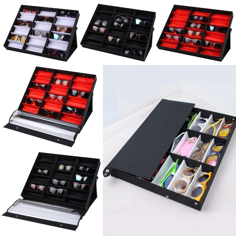 HOBBYIN 18 Lưới Kính Khay Da Kính Mắt Giá Đỡ Kính Khung Khay