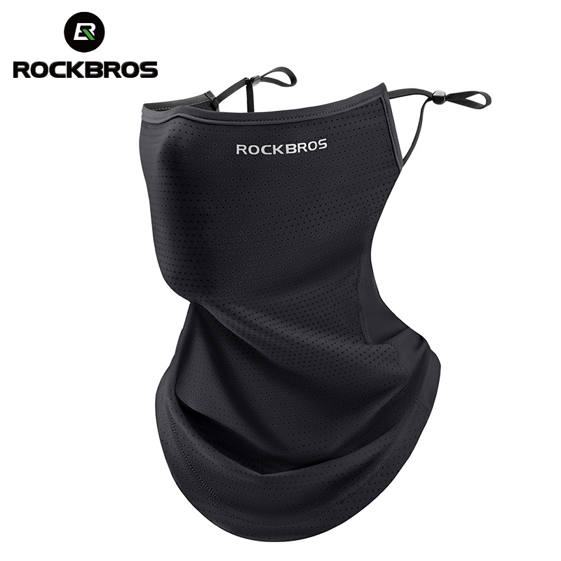 ROCKBROS Mặt nạ lụa băng mùa hè Bảo vệ cổ thoáng khí Chống tia cực tím Khăn che mặt khô nhanh