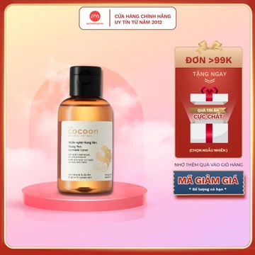 Nước hoa hồng Cocoon chiết xuất từ nghệ Hưng Yên toner cocoon chống oxy hóa, làm dịu da 140ml- 310ml