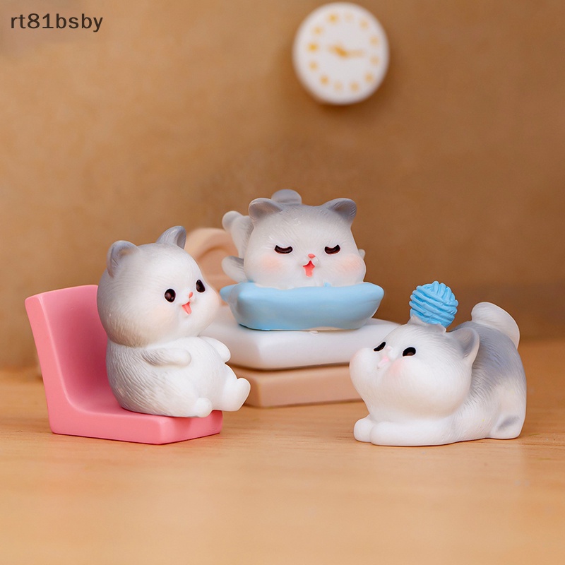 Mô Hình Chú Mèo Mini Bằng Nhựa Resin Dễ Thương Dùng Trang Trí Tiểu Cảnh ...