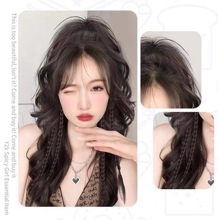 Tóc Giả Kẹp Cao Nửa Đầu Xoăn Bồng Bềnh Ngọt Ngào Phong Cách Hàn Quốc HaminStore