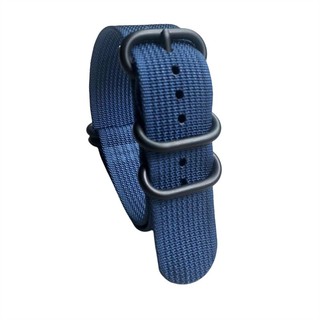 Dây Đồng Hồ Quân Đội ZULU NATO 18mm 20mm 22mm 24mm Với Khóa Đen Bạc
