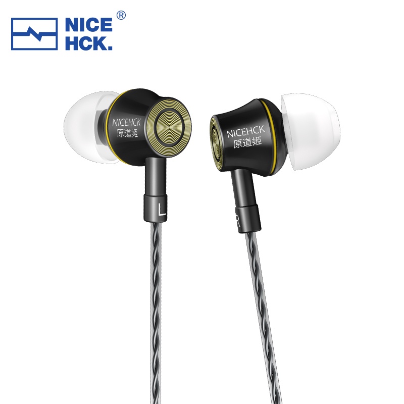 Tai Nghe NiceHCK YD520 Vỏ Hợp Kim Nhôm 10mm Âm Thanh HIFI Sống Động Chất Lượng Cao