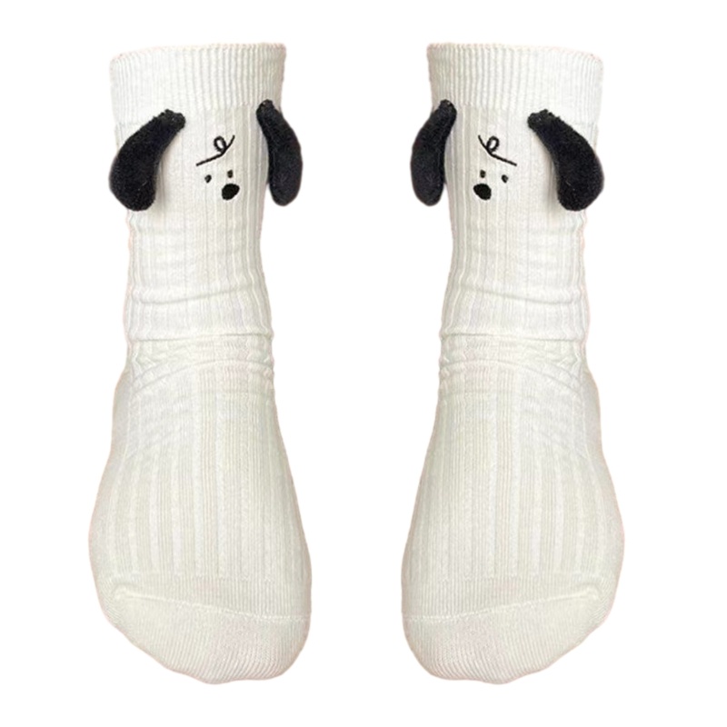Mỹ Nữ Tất Cotton Chó Dễ Thương Động Vật Thủy Thủ Đoàn Tất Ngắn Thường Ngày Tai Gril Tất