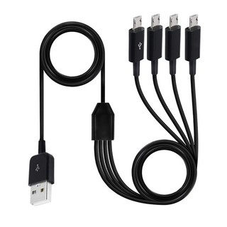 4 in 1 Micro USB Charger Cable Multi Charger Cable for School, Travel, Home Use