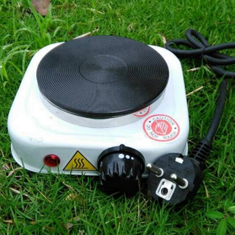 500w Hot Plate Iron Burner Máy sưởi cà phê Thiết bị nấu ăn gia dụng Phích cắm EU màu trắng