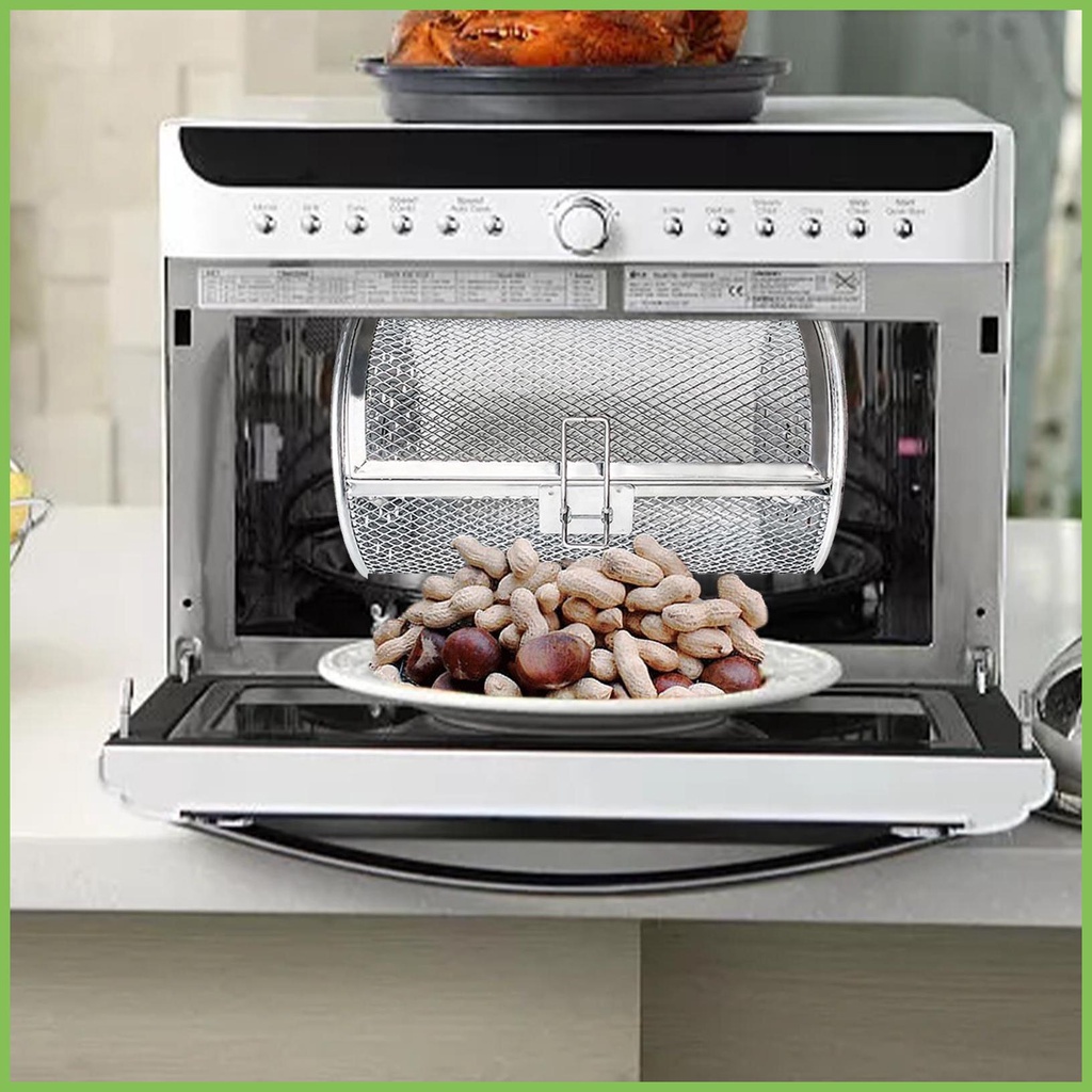 Lồng rang cà phê bằng thép không gỉ lồng lò nướng bằng thép không gỉ giá đỡ dụng cụ nướng nướng lồng quay cho peanut gelhvn