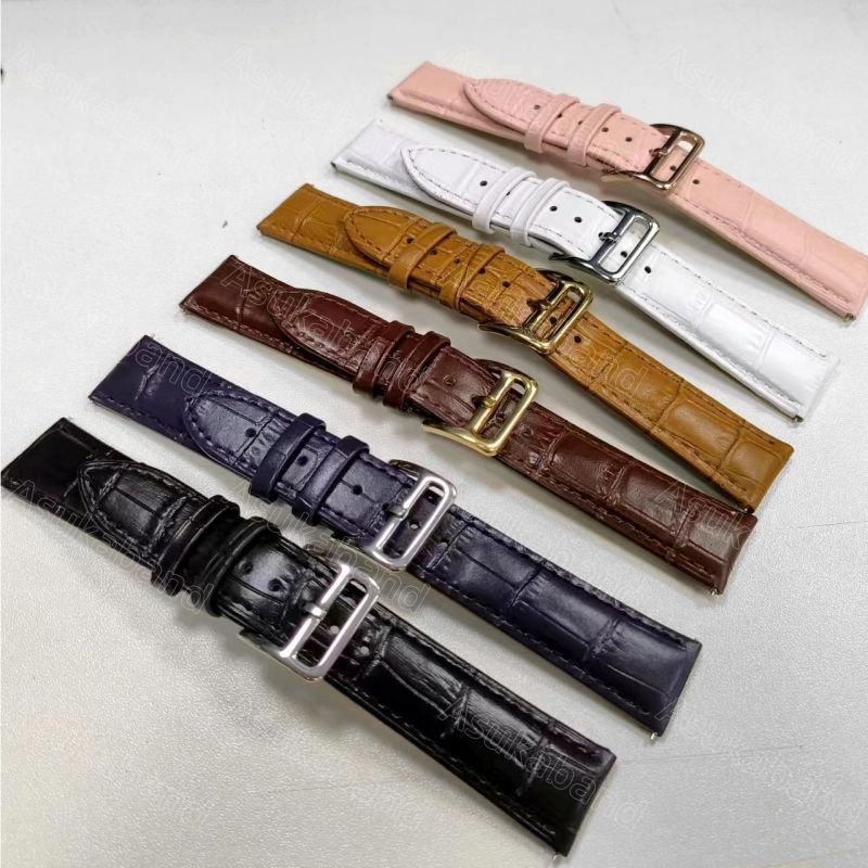 Nhà máy trực tiếp cổ điển retro dây đeo đồng hồ bằng da thật dây đeo 18mm 19mm 20mm 21mm 22mm vòng đeo tay bằng da bò nâu đen nam nữ phụ kiện đồng hồ cổ điển