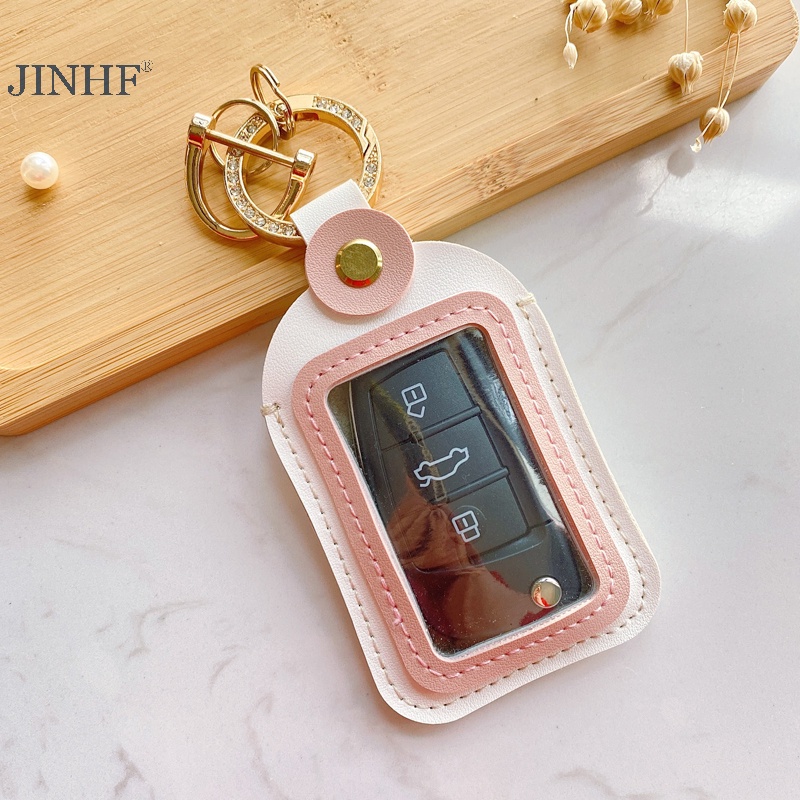 JINHF Universal 4.5 * 8cm Vỏ chìa khóa ô tô Vỏ bảo vệ từ xa Phụ kiện túi lưu trữ chìa khóa HOT