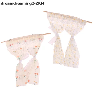 1Pc 1: 12 Nhà Búp Bê Rèm Hoa Thu Nhỏ Rèm Ren Nội Thất Nhà Mô Hình Trang Trí Nhà Búp Bê Phụ Kiện [zkm]