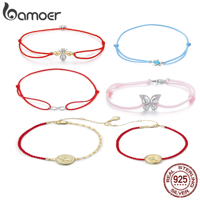 Bamoer Vòng Tay Bạc 925 Có Thể Điều Chỉnh Kích Cỡ