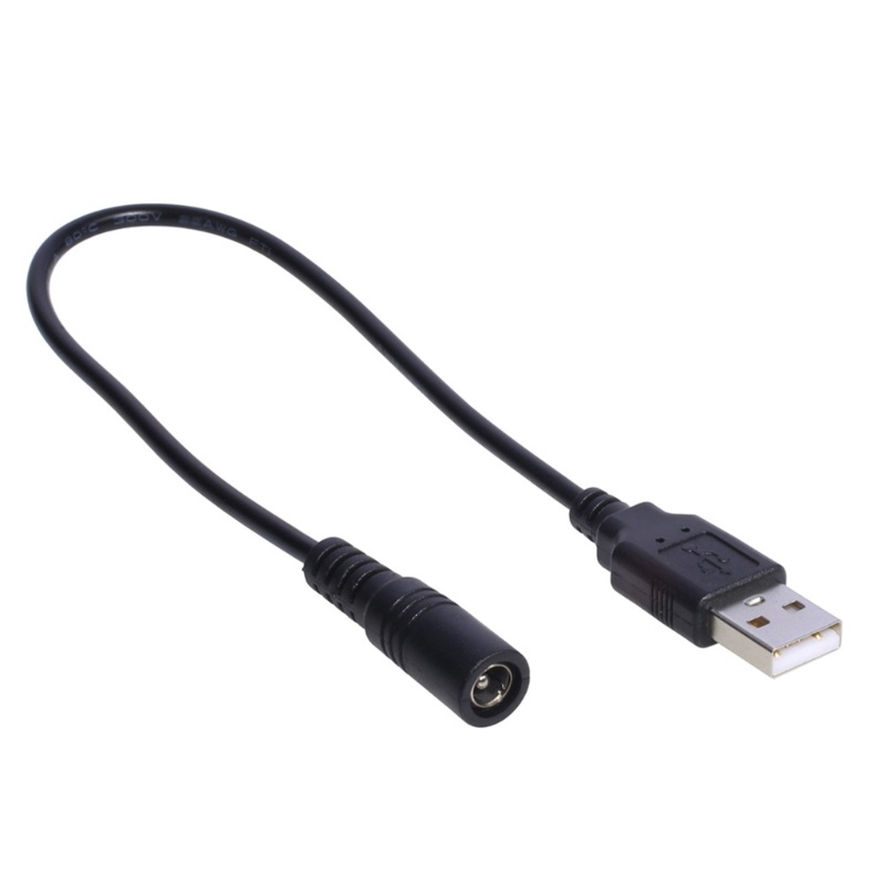 [3C] Cáp kết nối nam sang nữ USB sang 5,5mmx2,1mm Dây cấp nguồn DC 5V