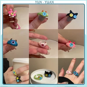 Nhẫn Cặp Họa Tiết Hoạt Hình Quái Vật Dễ Thương Thời Trang 2023