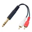 Cáp khuếch đại Y BTM 1 5m 20cm 6 35mm Nam đến 2xRCA Đầu nối mạ vàng Âm thanh-Cord