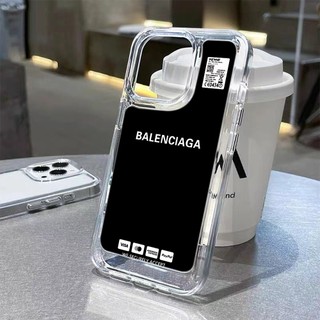 BALENCIAGA Ốp Điện Thoại Trong Suốt Chống Sốc Cho iphone 14 11 13 12 X XS Pro Max xr Mini xr Samsung Galaxy S23 S22 ultra plus