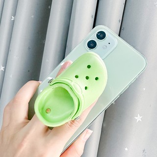 Giá Đỡ Điện Thoại Hình Dép 3d Màu Trơn Dễ Thương