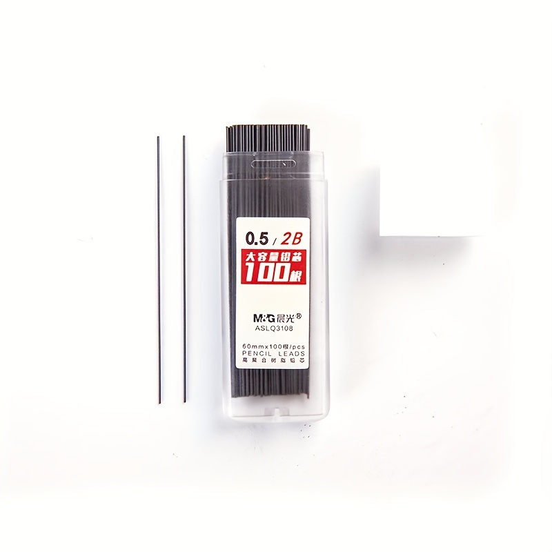 M&G Hộp Đựng Bút Chì Tự Động 2b / hb Bằng Nhựa resin Chì Sức Chứa Lớn 100 Cái / Hộp Đơn m Và g