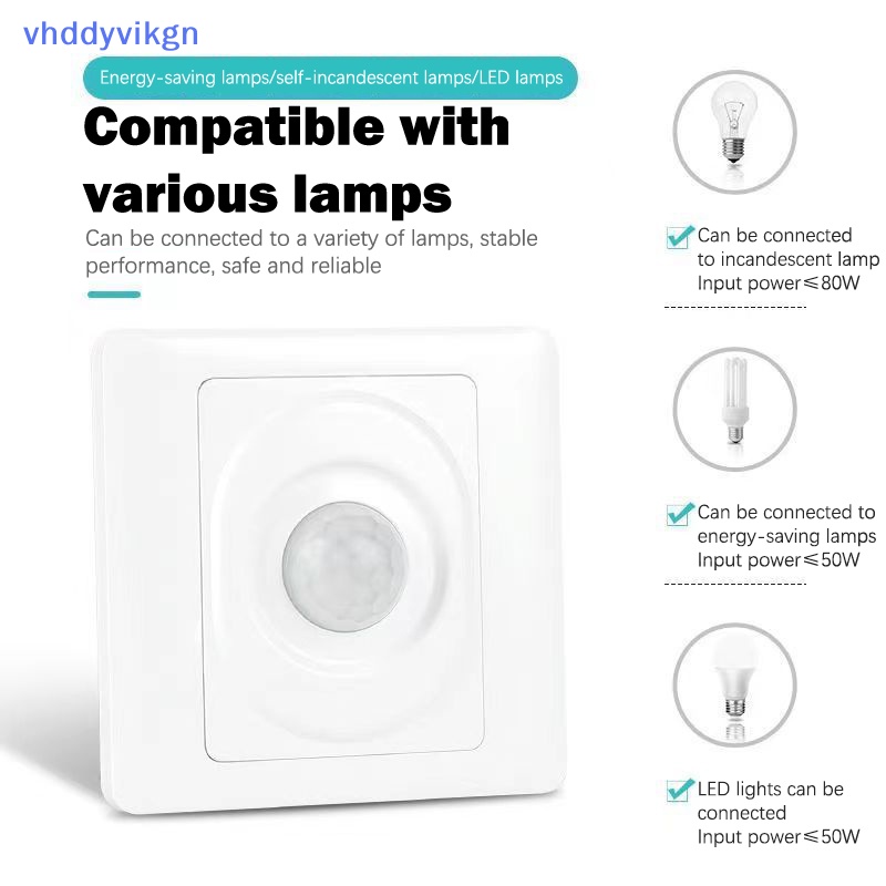 Đèn LED cảm biến chuyển động hồng ngoại thông minh AC 220V