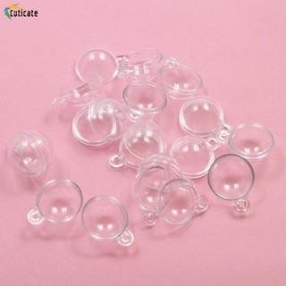 [Cuticate] 1 Set 10 Quả Bóng Trong Suốt Dùng Trang Trí Móc Khóa Tiệc Cưới