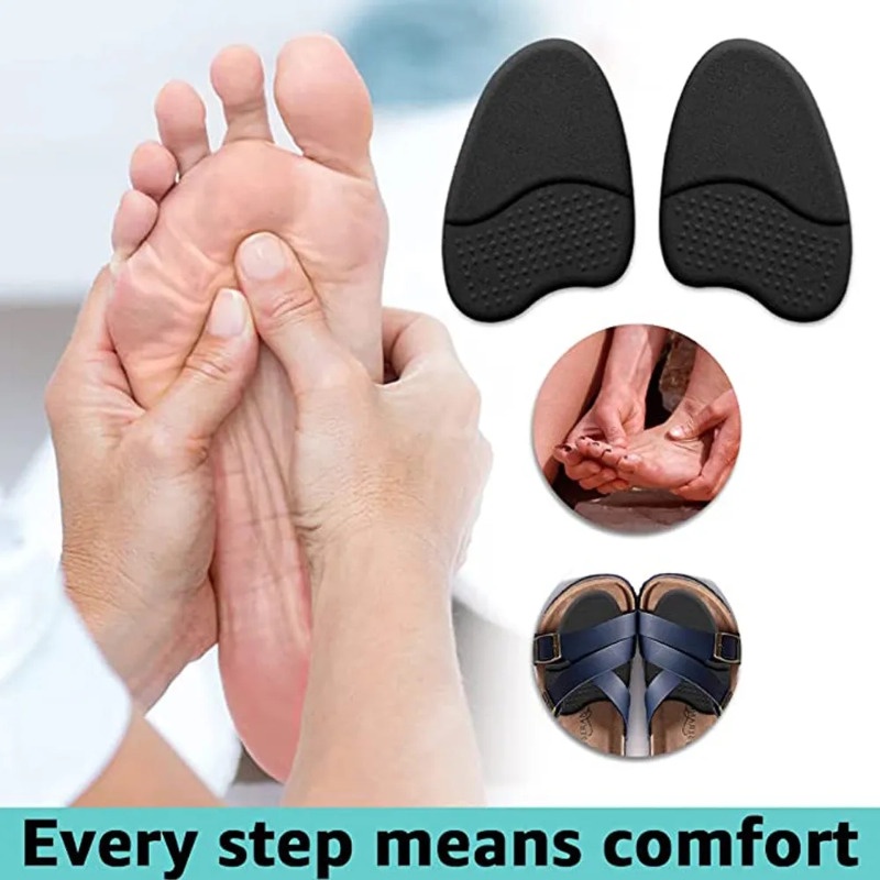 Miếng Lót Giày Cao Gót 6D Giảm Áp Lực Chống Trượt Thoáng Khí Dành Cho Nam Nữ