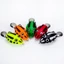 1 cái 4 cm / 5,6g mini soft frog câu cá đầy màu sắc lure toman topwater fishing lure 2 sequin hooks jump frog baits soft swimbaits