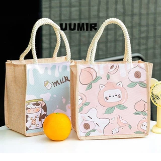 UUMIR tote UUMIR có khóa kéo bằng vải oxford in họa tiết dễ thương