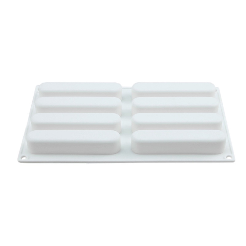 Khuôn Silicone 8 Ngăn Làm Xúc Xích / Bánh Mousse / Socola Hình Ngón Tay Dài DIY