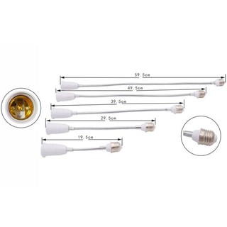 Đuôi Đèn Chuyển Đổi Mở Rộng 6 Kích Thước E27 Sang E27 AC Kèm Giá Đỡ Chuyển Đổi