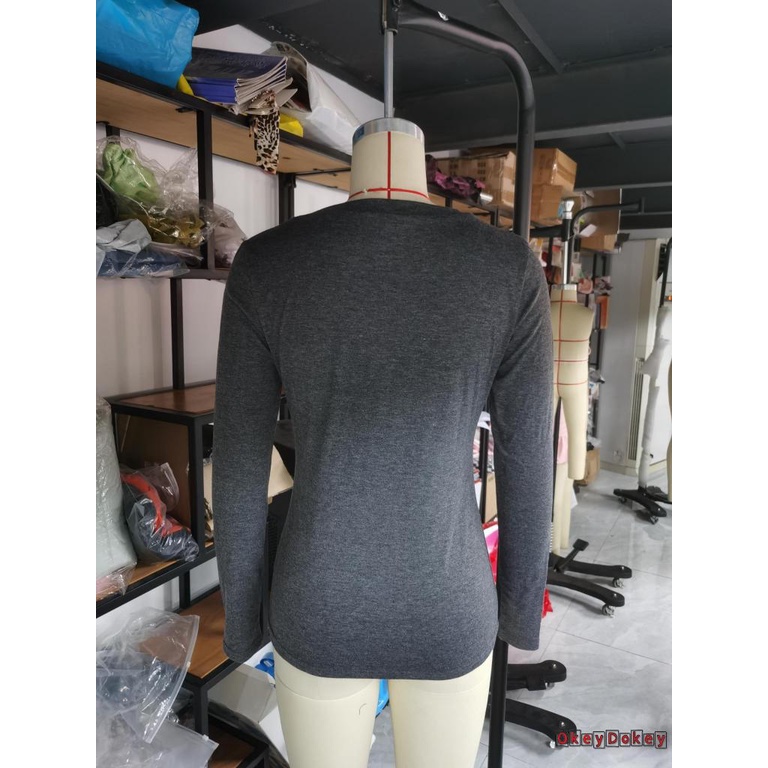 Áo Thun Tay Dài Dáng Ôm Phong Cách Gothic Harajuku Cổ Điển OKDK-Y2K