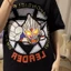 Ultraman phát quang Áo thun cotton tay ngắn vỗ nhẹ mùa hè Cặp đôi trang phục boudoir dáng rộng giản dị cá tính