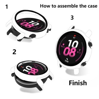 Vỏ Bảo Vệ Bằng PC Mặt Nhám Kèm Kính Cường Lực Cho Đồng Hồ Huawei Watch GT 3 2 Case 46mm 42mm GT2