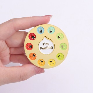 Ghim Cài Ba Lô Tráng Men Xoay 15 Kiểu Đồ Chơi Trí Tưởng Tâm Trạng Có Thể Tháo Rời Cho Bạn Bè