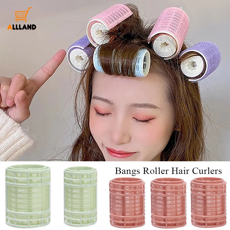 Durable bang hair rollers / selfadhesive lazy hair curlers / fluffy