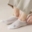 GAVESTO 2 đôi Tất lụa băng, Tất Cotton vô hình lưới rỗng, Thoải mái chống trượt cổ thấp đến mắt cá chân thoáng khí Tất nam