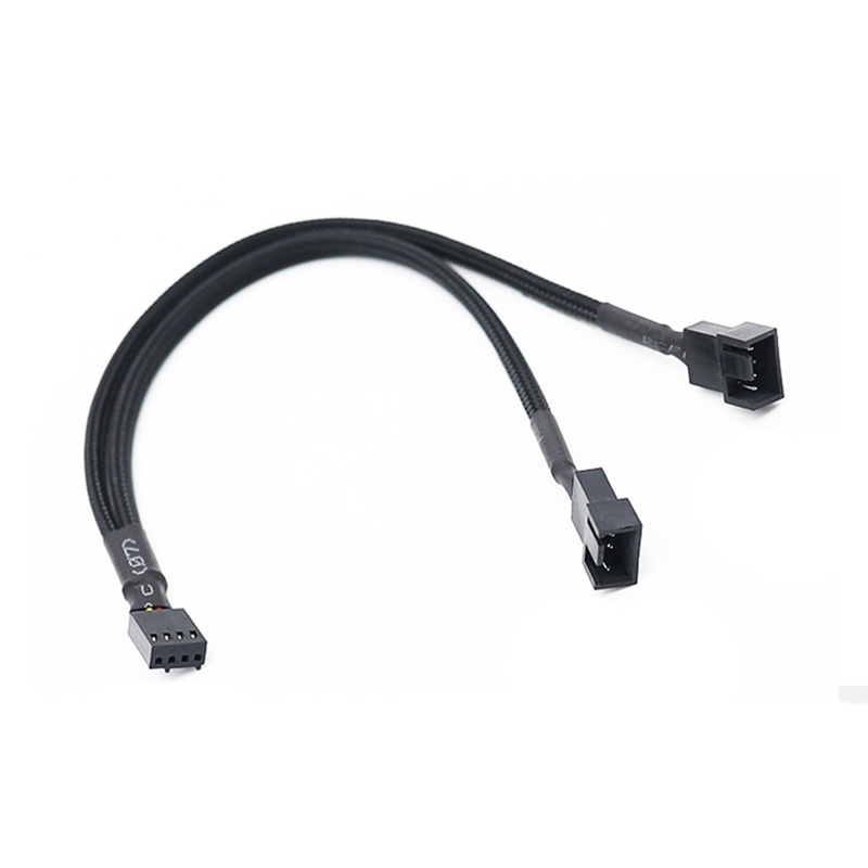 Cáp bện 1 đến 2 chiều Y Splitter 3 / 4 Pin PWM Nam Kết Nối Quạt Máy Tính PC Quạt Nối Dài Cáp