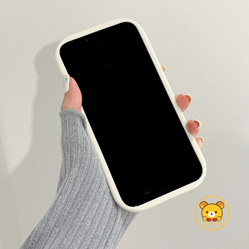 Vỏ sóng kem dễ thương cho Xiaomi 15 Pro 14T Pro CIvi 4 Pro Poco M6 4G M6 Plus C61 Redmi 14C 13 Note 14 Pro Plus Vỏ điện thoại Cặp đôi Ống kính mềm Chống sốc Vỏ trong suốt đơn giản