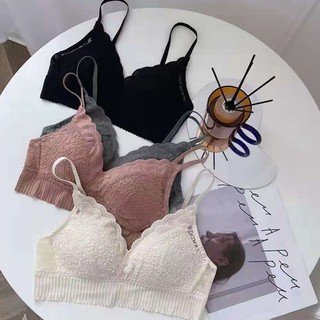 Áo lót Hoa Cúp 3 / 4 Không Gọng Nâng Ngực Gợi Cảm