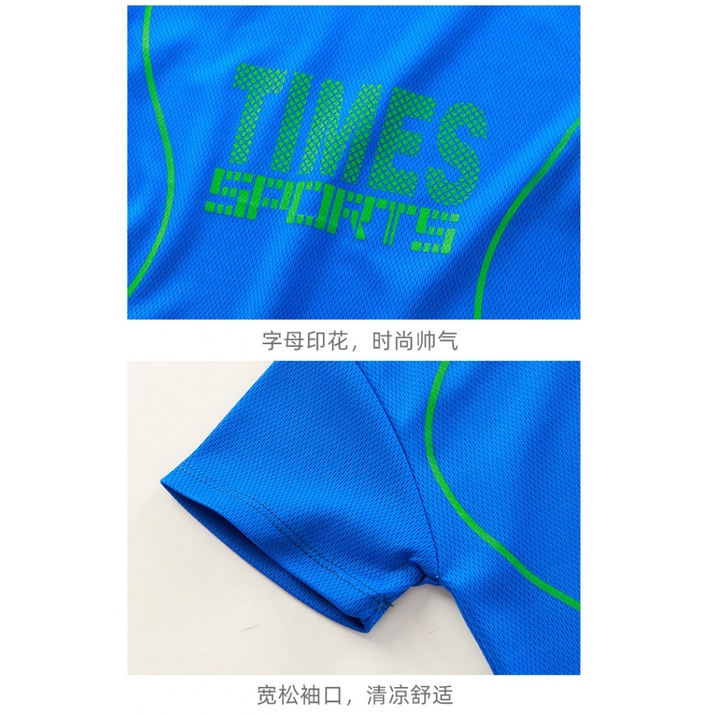 Quần Áo Trẻ Em 90-160CM Áo Jersey Tay Ngắn Cho Trẻ Em Bé Gái Nhanh Khô Hai Mảnh Quần Short Phù Hợp Với Trẻ Em Vừa Lớn Trẻ Em