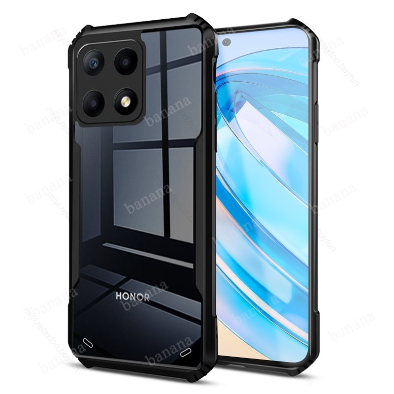 Ốp điện thoại di động chống rơi 3in1 Honor X8A + Phim kính cường lực Honor X8 A X 8A + Phim ống kính