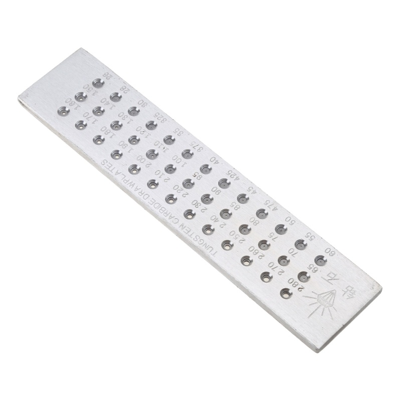 Li Dây Xích Drawplate Carbide Tròn Vẽ Tấm Trang Sức Làm Carbide Tròn Vẽ Tấm 0 26-2 8mm 39 Lỗ Tròn