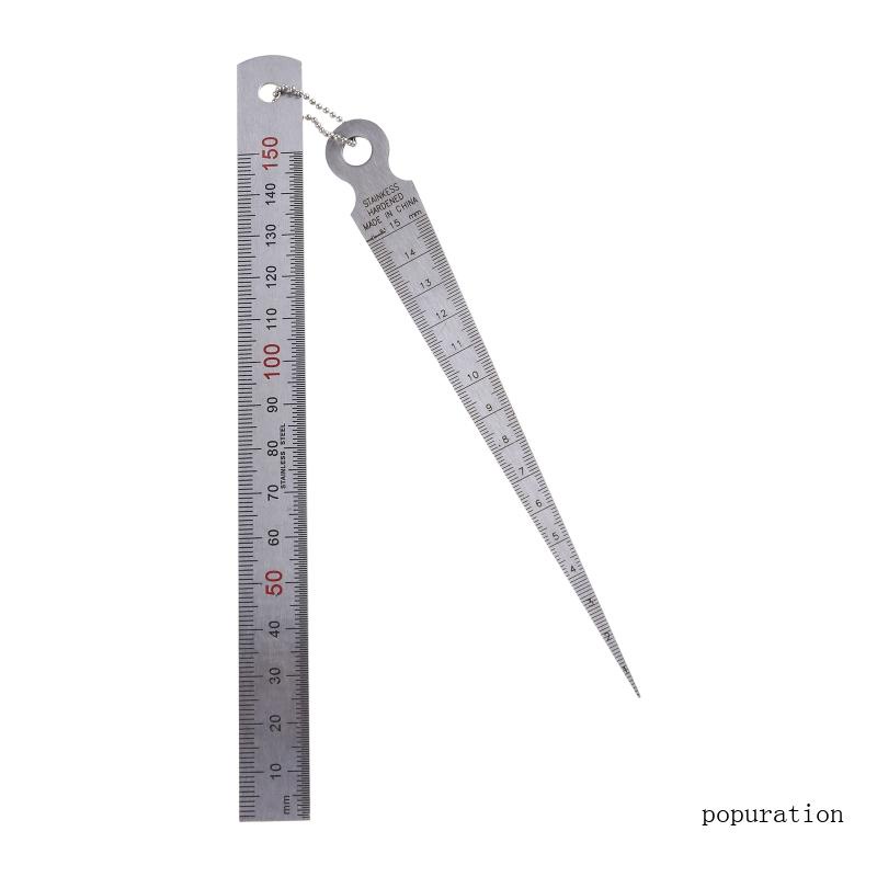 Set 2 Thước Đo Khe Hở Bằng Thép Không Gỉ 1-15mm 1-15cm