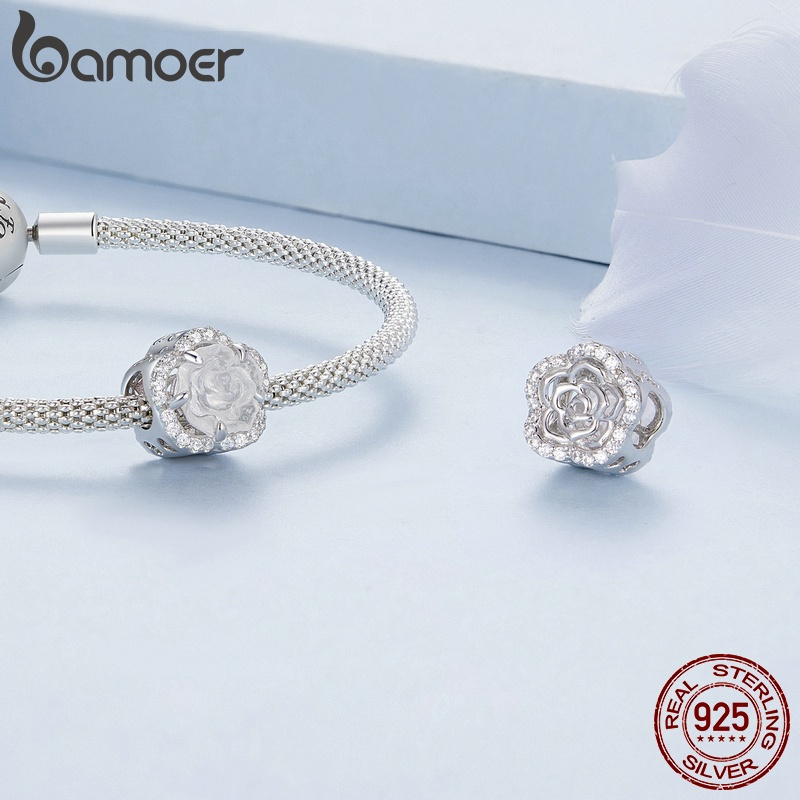 BAMOER Vòng Tay BạC 925 Xỏ Hạt Thời Trang Dành Cho Nữ